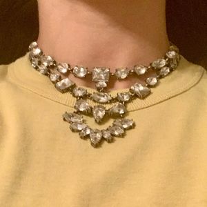 BaubleBar Rhinestone Vintage Style Choker Necklace